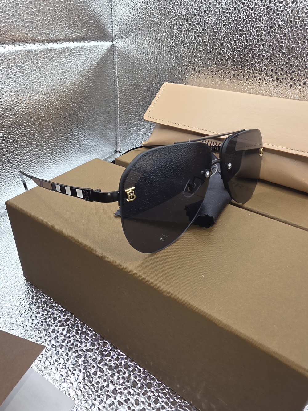 Burberry Aviator Sunglasses in Black Gradient